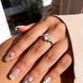 Pear Double-Stone Ring